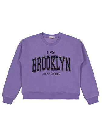 Civil Girls Brooklyn Baskılı 10-13 Yaş Eşofman Takımı - Lila 12-13 Yaş