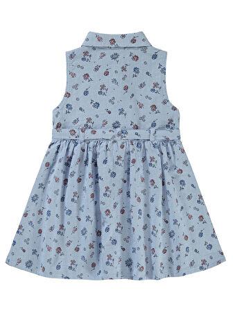 Varol Kız Çocuk Elbise 2-5 Yaş Mavi