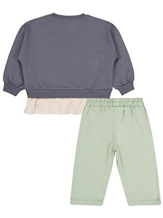 Civil Baby Çıkma Detaylı 6-18 Ay Takım - Gri 12-18 Ay