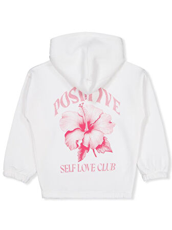 Civil Girls Çiçek Baskılı 6-9 Yaş Sweatshirt - Ekru 7-8 Yaş