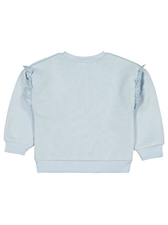 Civil Girls SPARKLING Baskılı 2-5 Yaş Sweatshirt - Mavi5-6 Yaş