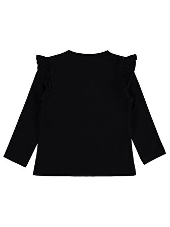 Civil Girls FABULOUS BASKILI 2-5 Yaş Sweatshirt - Siyah3-4 Yaş