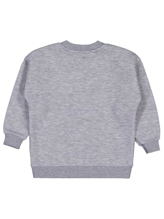 Civil Girls Leopar Baskılı 2-5 Yaş Sweatshirt - Gri