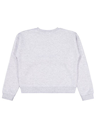 Civil Girls Los Angeles Baskılı 10-13 Yaş Sweatshirt - Gri 12-13 Yaş