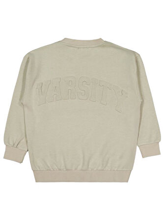 Civil Boys Lets Play Konsol Baskılı 6-9 Yaş Sweatshirt - Bej 6-7 Yaş