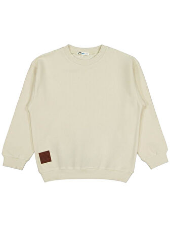 Civil Boys Karyoka Dikişli 6-9 Yaş Sweatshirt - Bej 8-9 Yaş
