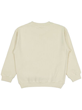 Civil Boys Karyoka Dikişli 6-9 Yaş Sweatshirt - Bej 8-9 Yaş