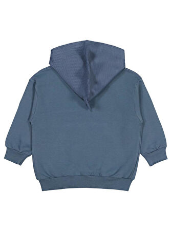 Civil Boys Göz Baskılı Kapşonlu 2-5 Yaş Sweatshirt - Gri 5-6 Yaş