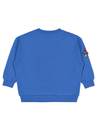 Civil Boys Lost İn Space Baskılı 2-5 Yaş Sweatshirt - Mavi 4-5 Yaş
