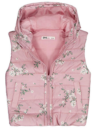 Civil Girls Çıtır Çiçek 2-5 Yaş Yelek - Pembe2-3 Yaş