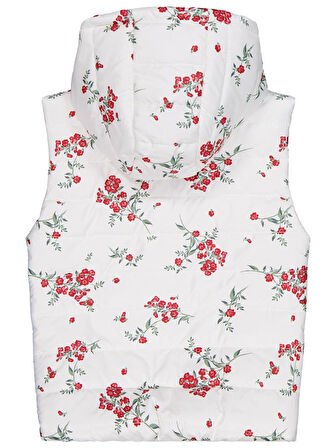 Civil Girls Çıtır Çiçek 6-9 Yaş Yelek - Ekru 7-8 Yaş