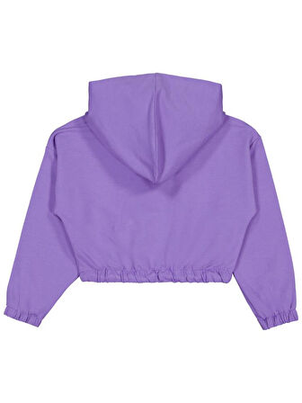 Civil Girls Kapşonlu 6-9 Yaş Sweatshirt - Lila 8-9 Yaş