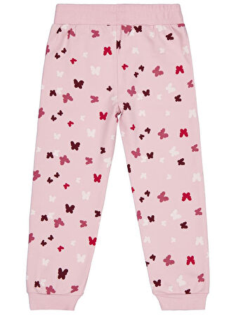 Civil Girls Kelebek Baskılı 6-9 Yaş Eşofman Altı - Pembe 9-10 Yaş