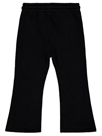 Civil Girls Kalp Nakışlı 2-5 Yaş Eşofman Altı - Siyah4-5 Yaş