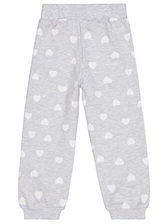 Civil Girls Kalp Baskılı 2-5 Yaş Eşofman Altı - Gri5-6 Yaş