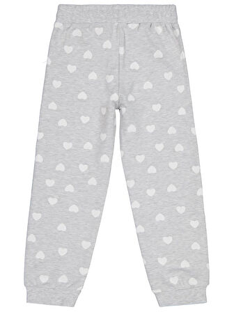 Civil Girls Kalp Baskılı 6-9 Yaş Eşofman Altı - Gri9-10 Yaş