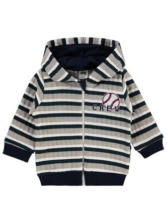 Civil Baby Crew Nakışlı 6-18 Ay Hırka - Bej