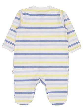 Civil Baby Little Sailors Cep Baskılı Patikli 1-9 Ay Tulum - Kırık Beyaz
