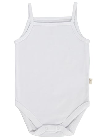 Civil Baby 3 lü Basıc İp Askılı 0-36 Ay Çıtçıtlı Badi - Pudra