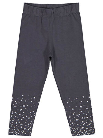 Civil Girls Yıldız Baskılı 2-5 Yaş Tayt - Gri2-3 Yaş
