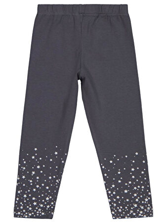 Civil Girls Yıldız Baskılı 2-5 Yaş Tayt - Gri3-4 Yaş