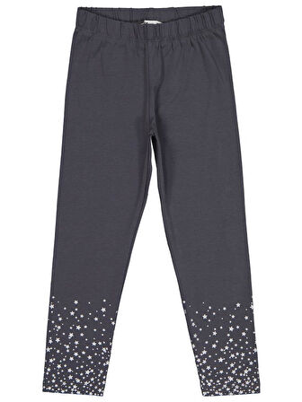 Civil Girls Yıldız Baskılı 6-9 Yaş Tayt - Gri7-8 Yaş