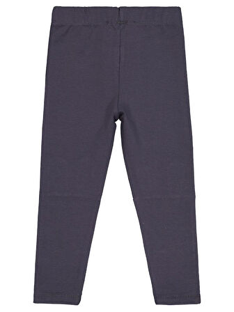 Civil Girls Tavşan Nakışlı 2-5 Yaş Tayt - Gri 4-5 Yaş