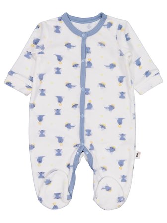 Civil Baby Fok Balığı Empirme 1-9 Ay Tulum - Kırık Beyaz