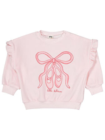 Civil Baby Ayakkabı Nakışlı 6-18 Ay Takım - Pembe 12-18 Ay