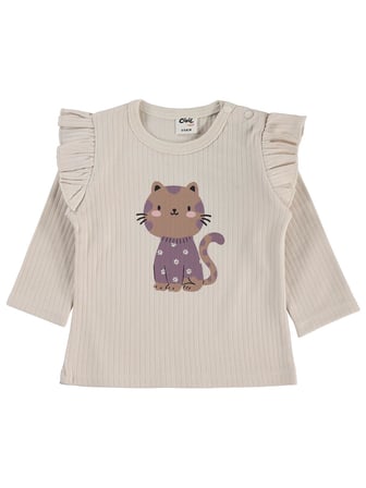 Civil Baby Pati Nakışlı Badili 6-18 Ay Slopet - Kahve