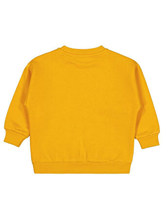 Civil Boys Panda Nakışlı2-5 Yaş Sweatshirt - Hardal 4-5 Yaş