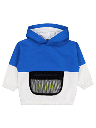 Civil Boys Fun Baskılı 2-5 Yaş Sweatshirt - Mavi 5-6 Yaş