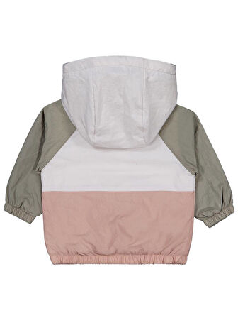 Civil Baby Blok Renkli İçi Polarlı 6-18 Ay Yağmurluk - Haki 6-9 Ay