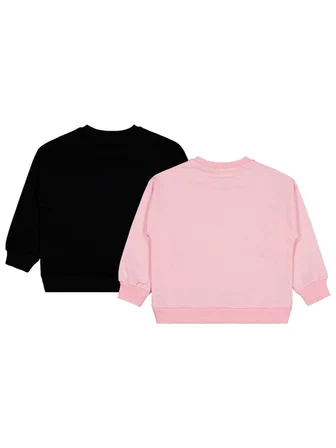 Civil Girls Fiyonk Baskılı 2'li Set 2-5 Yaş Sweatshirt - Standart