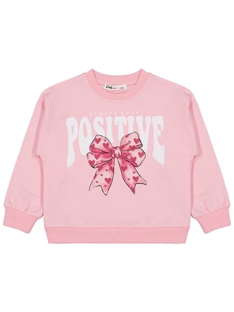 Civil Girls Fiyonk Baskılı 2'li Set 2-5 Yaş Sweatshirt - Standart