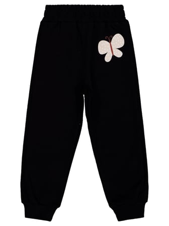 Civil Girls Kelebek Baskılı 3'lü Set 2-5 Yaş Eşofman Altı - Standart