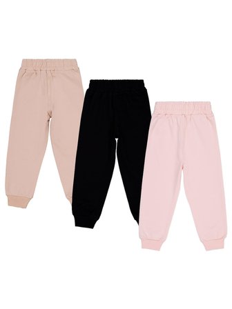 Civil Girls Kelebek Baskılı 3'lü Set 2-5 Yaş Eşofman Altı - Standart