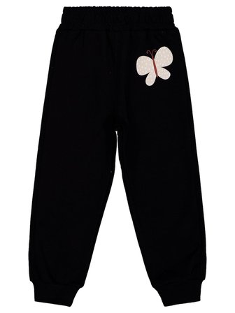 Civil Girls Kelebek Baskılı 3'lü Set 2-5 Yaş Eşofman Altı - Standart
