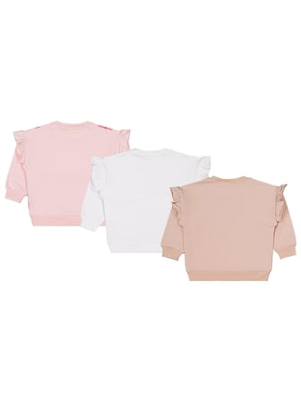 Civil Girls Kelebek Baskılı 3'lü Set 2-5 Yaş Sweatshirt - Standart