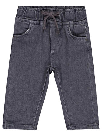 Civil Baby Bağcıklı 6-18 Ay Pantolon - Gri 9-12 Ay