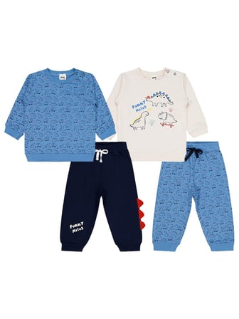 Civil Baby Dinazor Baskılı 2'li Set 6-18 Ay Takım - Standart