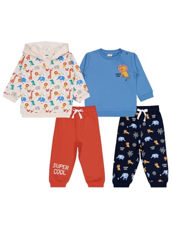 Civil Baby Safari Baskılı 2'li Set 6-18 Ay Takım - Standart