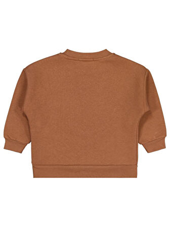 Civil Boys Go Team Tıger Baskılı 2-5 Yaş Sweatshirt - Kahverengi 2-3 Yaş