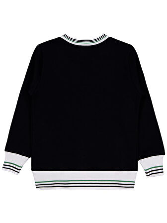 Civil Boys Foreyer Baskılı 6-9 Yaş Sweatshirt - Siyah 6-7 Yaş