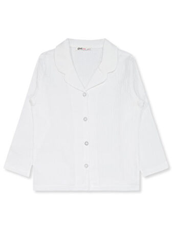 Civil Girls Düz 10-13 Yaş Pijama Takımı - Ekru 11-12 Yaş