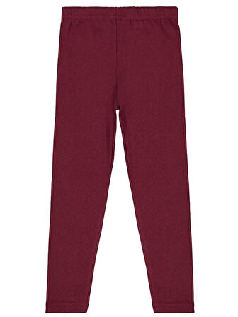 Civil Girls Düz 10-13 Yaş Tayt - Bordo 13-14 Yaş