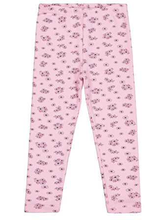 Civil Girls Çıtır Çiçek Desenli 10-13 Yaş Tayt - Pembe 13-14 Yaş