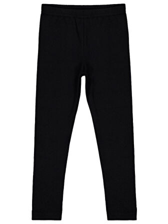 Civil Girls Düz 10-13 Yaş Tayt - Siyah 12-13 Yaş