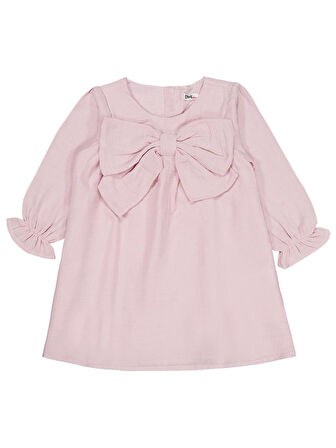 Civil Girls Fiyonklu 2-5 Yaş Elbise - Pembe 4-5 Yaş