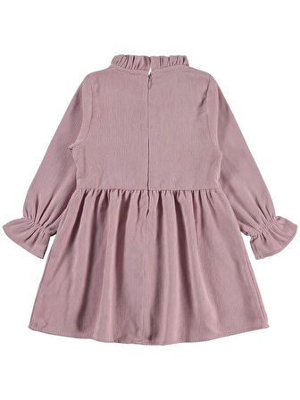 Civil Girls Fiyonklu 2-5 Yaş Elbise - Pembe 4-5 Yaş